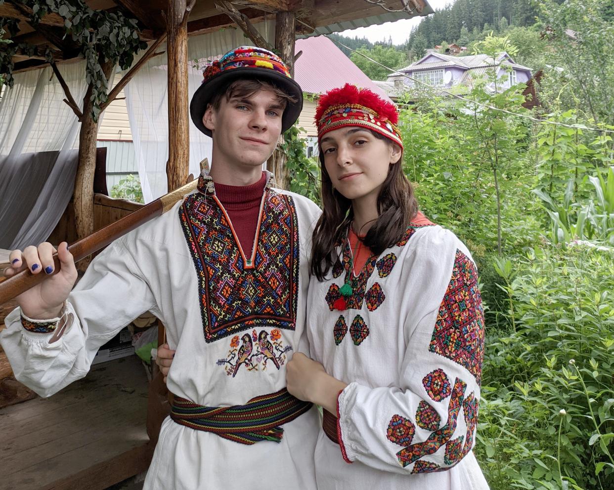 University of Missouri exchange student Vlad Sazhen and his girlfriend, Alina, in the Carpathian region of Ukraine.