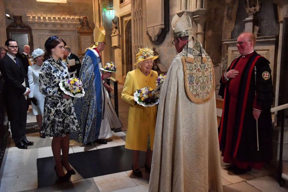 Princess Eugenie Returns to Wedding Chapel with Queen