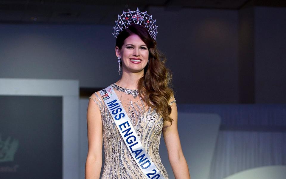 Carina Tyrrell during the finals of Miss England 2015 - Ben A Pruchnie/Getty Images Europe