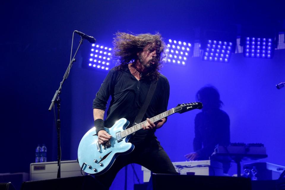 Dave Grohl of Foo Fighters performing on the Pyramid Stage at the Glastonbury Festival in 2017 (Ben Birchall/PA) (PA Archive)