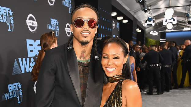 August Alsina (L) and Jada Pinkett Smith at the 2017 BET Awards