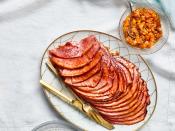 <p><strong>Recipe: <a href="https://www.southernliving.com/recipes/glazed-ham-pineapple-chutney" rel="nofollow noopener" target="_blank" data-ylk="slk:Glazed Ham with Pineapple Chutney;elm:context_link;itc:0;sec:content-canvas" class="link ">Glazed Ham with Pineapple Chutney</a></strong></p> <p>If you didn't grow up with a turkey on Thanksgiving, and prefer ham instead, you're sure to impress your guests with this delicious, bourbon-glazed ham. The best part is you can use the leftover Pineapple Chutney as a sauce for virtually any protein.</p>