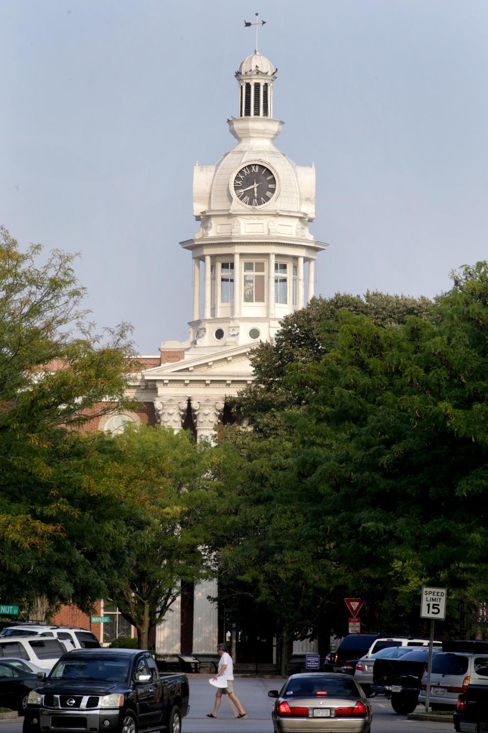 The Rutherford County Commission meets at the historic Rutherford County Courthouse in the center of Murfreesboro's downtown Square.