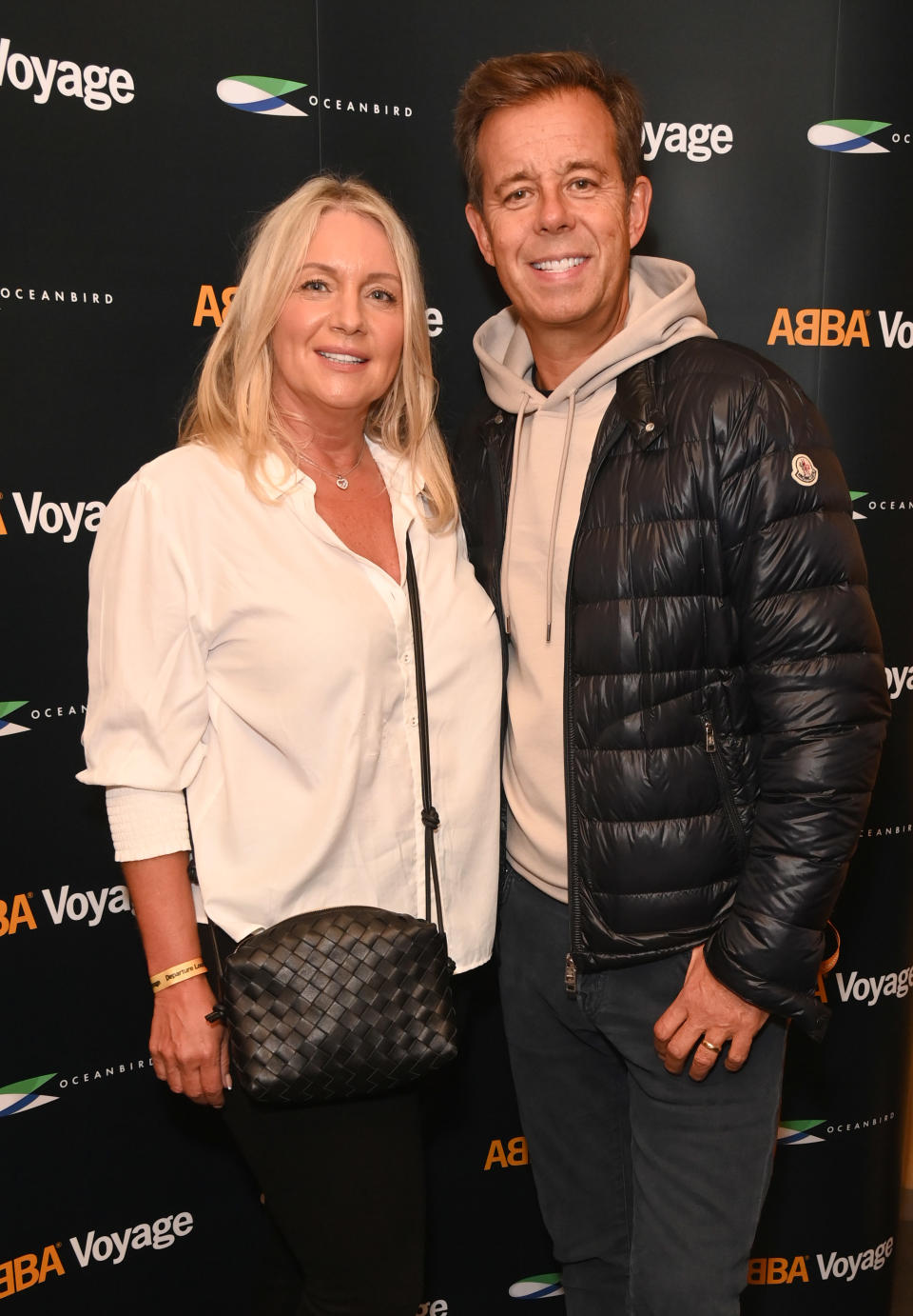 Pat Sharp and his wife of 36 years, Monica, pictured in November, 2022. (Getty Images)