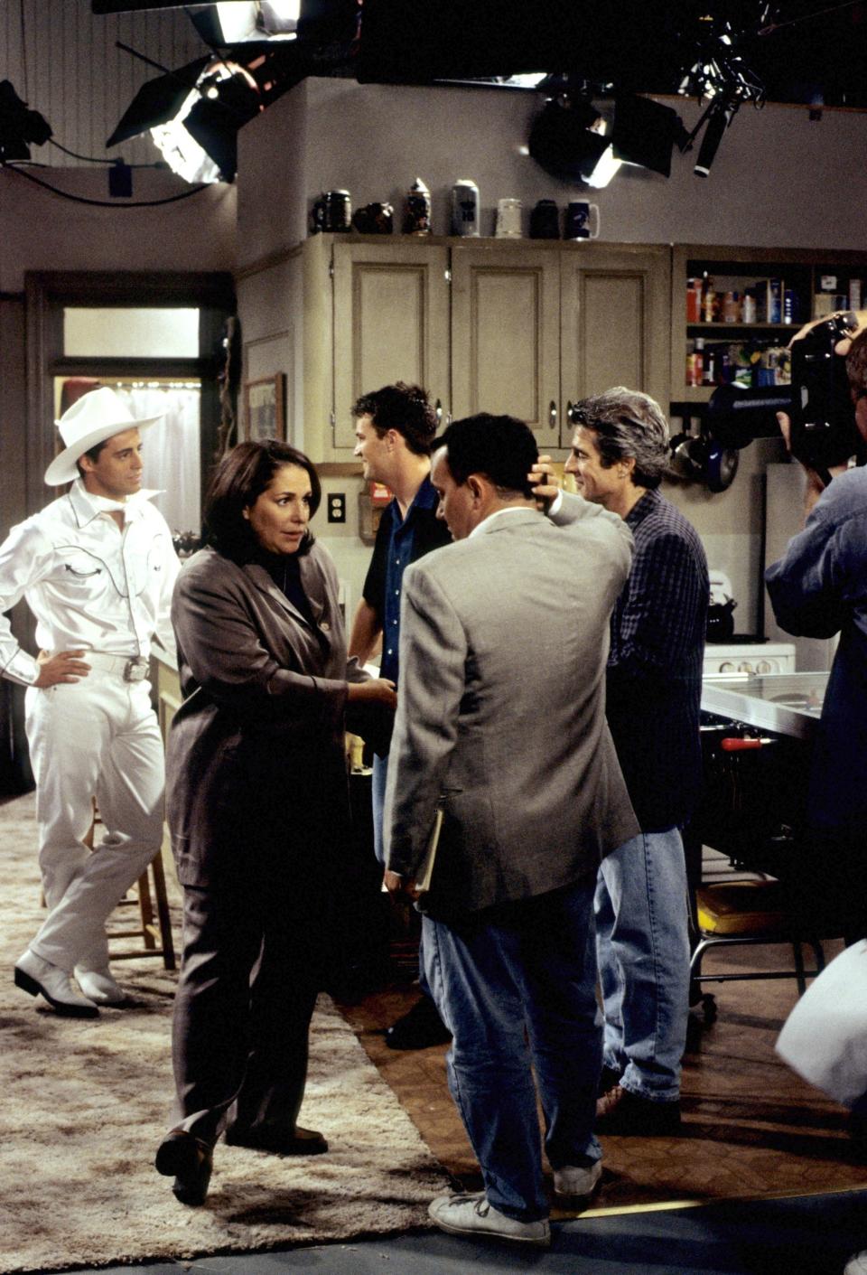 "Friends" executive producers Marta Kauffman and David Crane talking about a scene