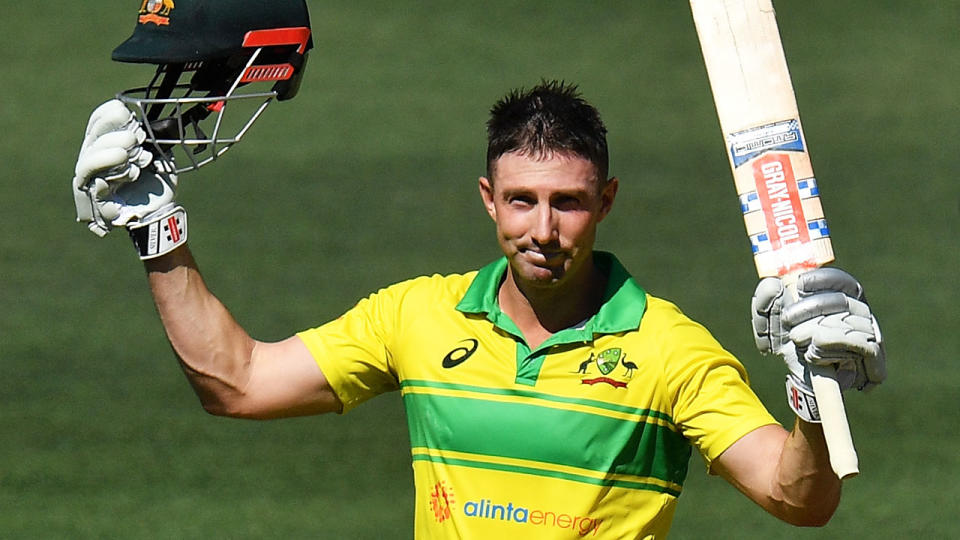 Marsh belted a seventh ODI century against India in Adelaide. Pic: Getty