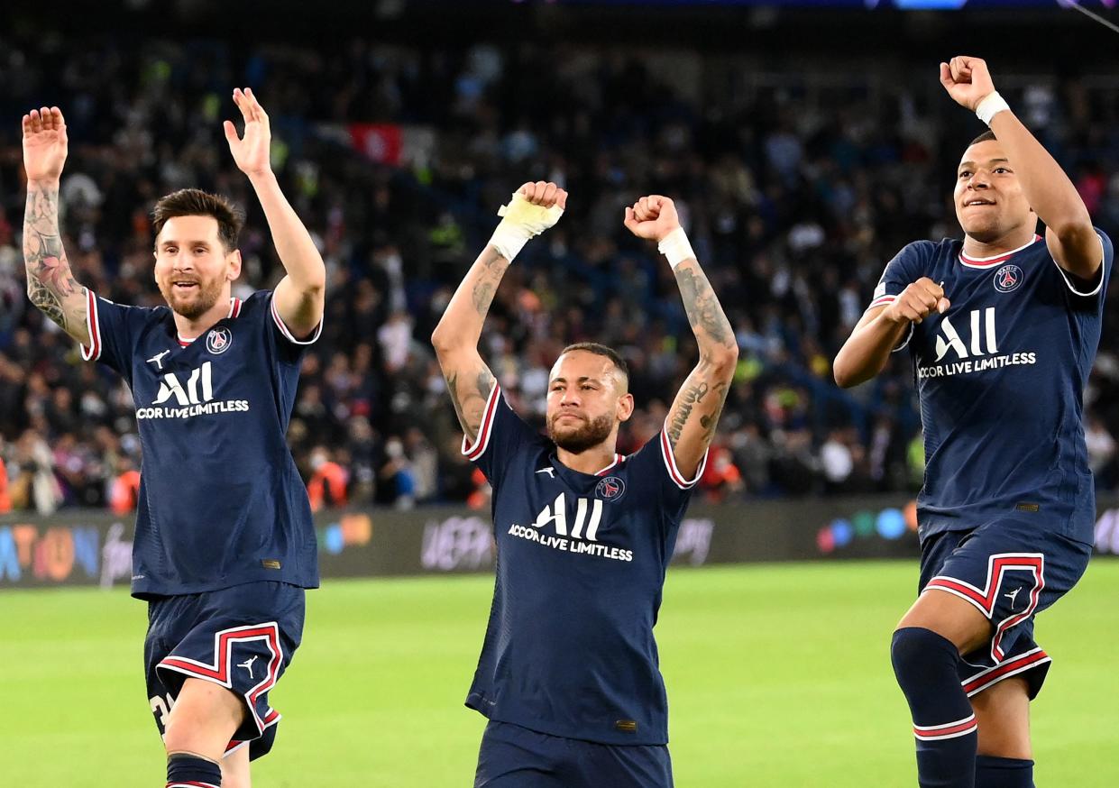 El clásico contra el Olympique de Marsella (0-0) demostró que todavía le falta rodaje a la tripleta del PSG: Lionel Messi, Kylian Mbappe y Neymar Jr. (Foto: Getty Images)