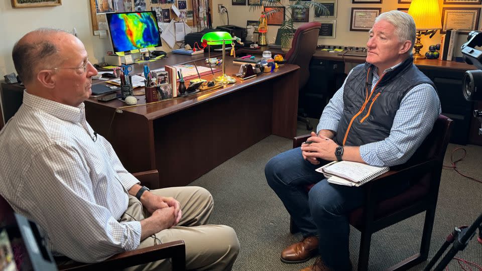John King talks to Larry Malinconico in his office at Lafayette College in Easton, Pennsylvania. - CNN