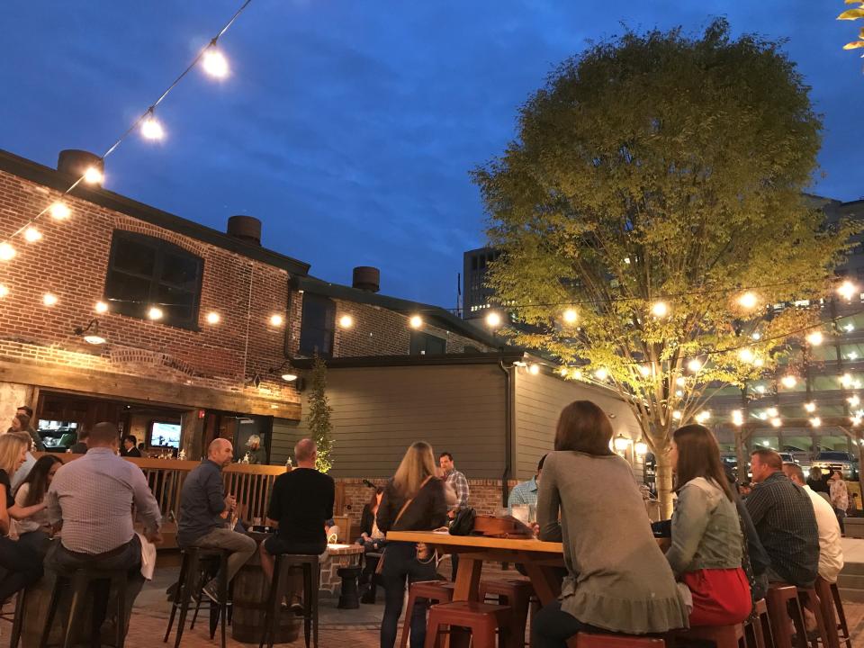 The outdoor patio at Wilmington's Torbert Street Social,