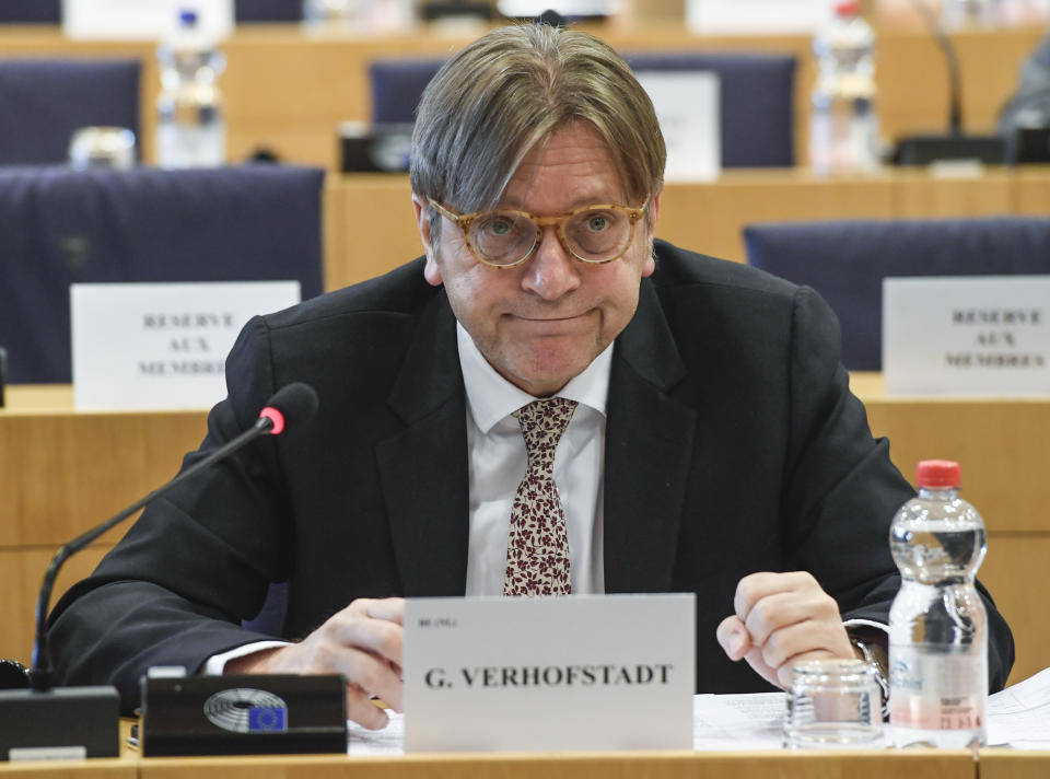 Guy Verhofstadt updating MEPs on Brexit negotiations today (European Parliament)