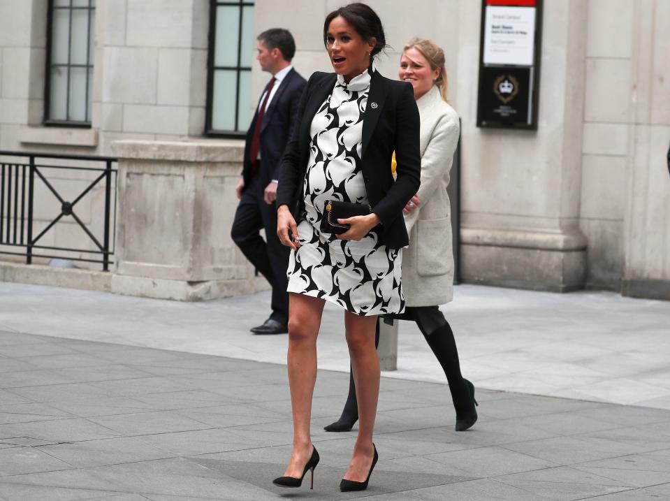 Meghan Markle in London on March 8, 2019.