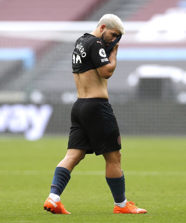 Aguero has had a troubled final season at City