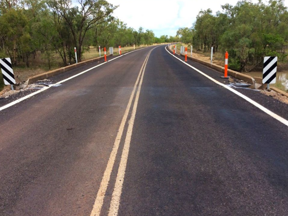 The graphic sparked debate about the road rule. Pictured is a stock image of a road with a double white line in the middle.