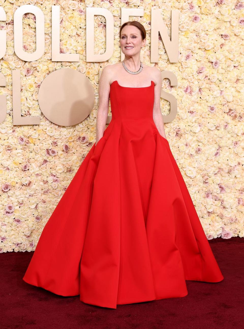 Beverly Hills, California January 07 Julianne Moore attends the 81st annual Golden Globe Awards held at the Beverly Hilton on January 07, 2024 in Beverly Hills, California Photo: Amy Sussmangetty Images