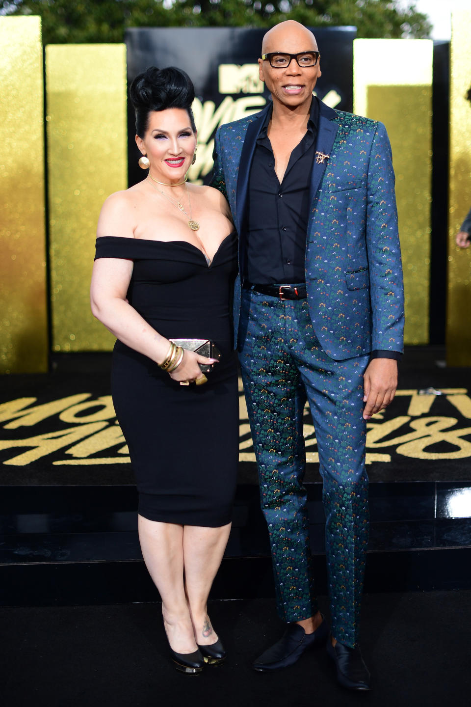 TV personalities Michelle Visage (L) and RuPaul attend the 2017 MTV Movie And TV Awards at The Shrine Auditorium on May 7, 2017 in Los Angeles, California.&nbsp;