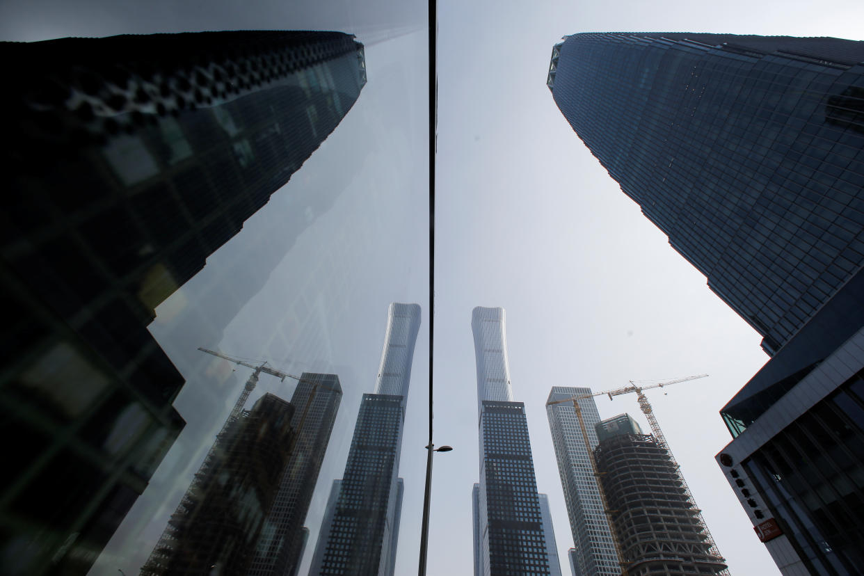 Skyscrapers in the Central Business District in Beijing, China. (Photo: REUTERS/Thomas Peter)