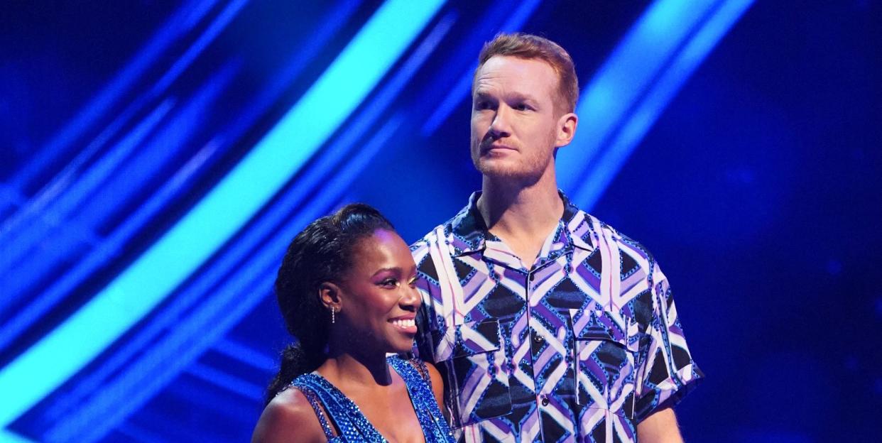 greg rutherford and vanessa james, dancing on ice