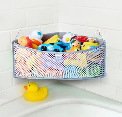 Get 44% off this suction cup bath toy storage organiser