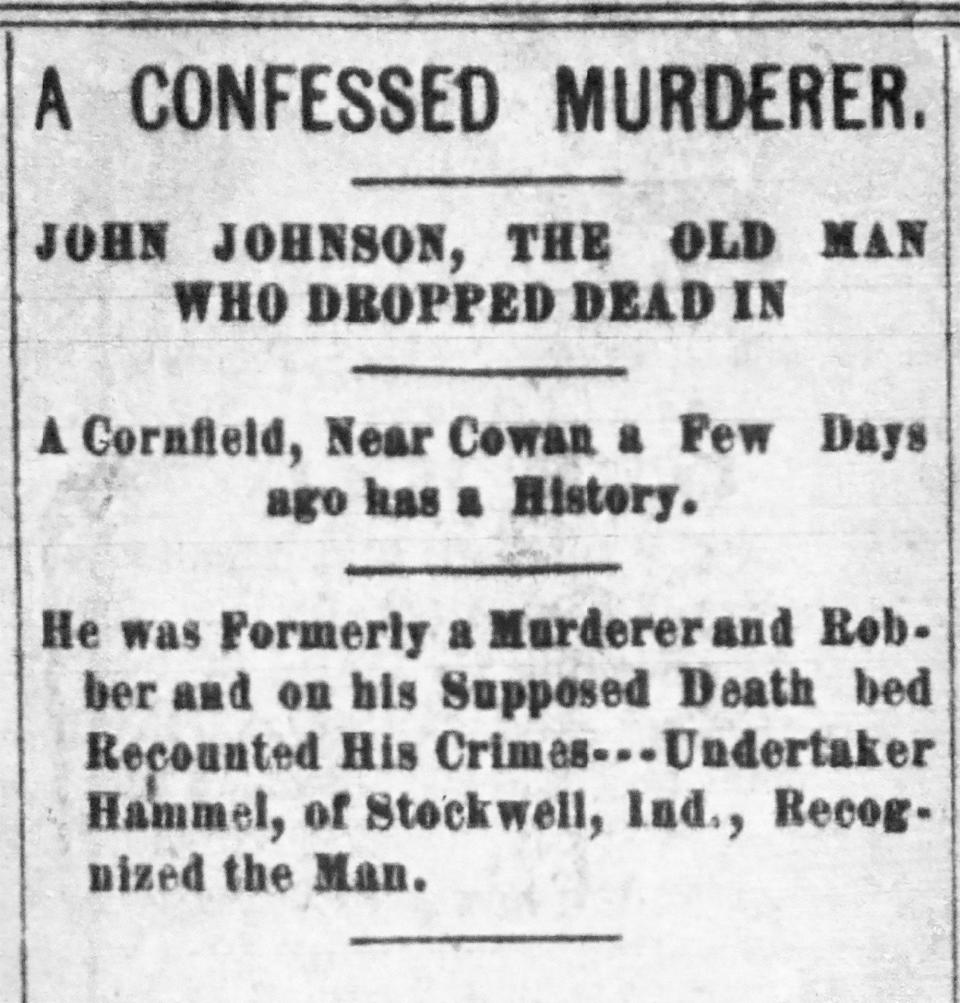 Muncie Daily Times, October 7, 1892.