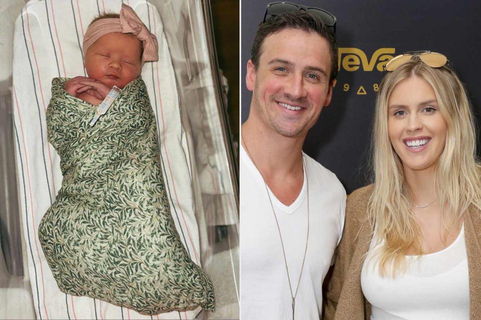 <p>Kayla Lochte/Instagram, Rebecca Sapp/WireImage</p> Ryan Lochte and Kayla Reid and their baby girl