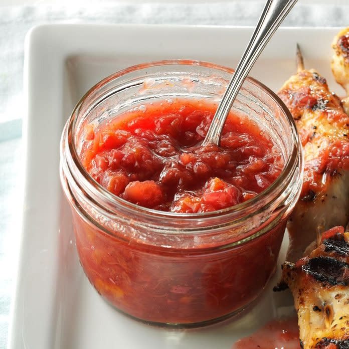 Rhubarb-Cherry Chutney