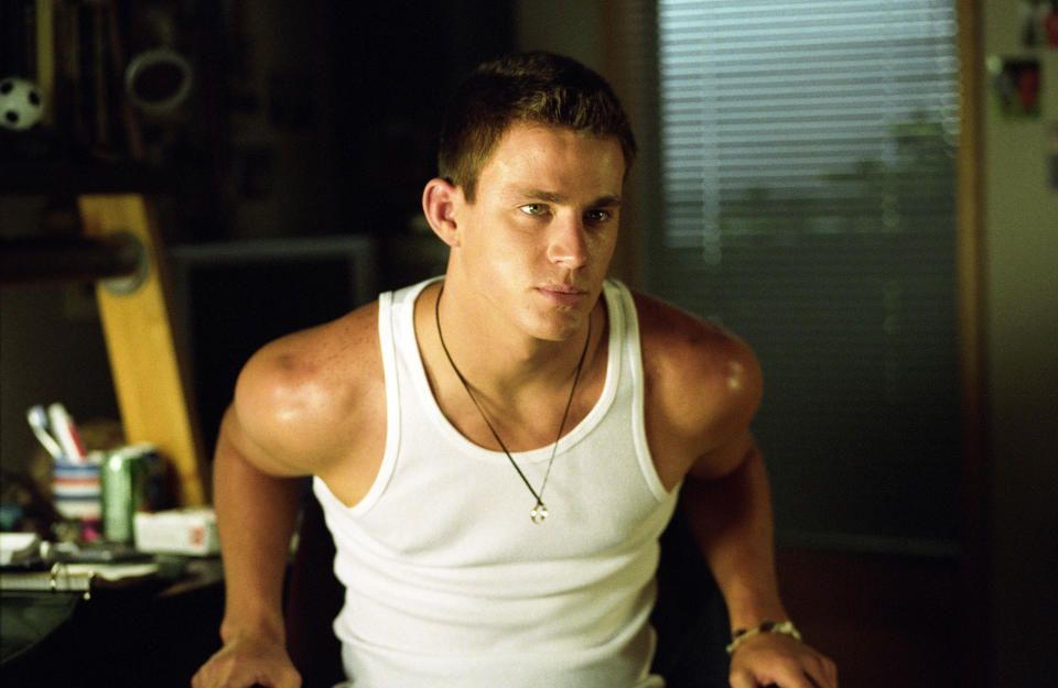 Channing Tatum in a muscle shirt