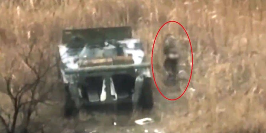 The FPV drone of the Armed Forces of Ukraine caught the occupier by surprise