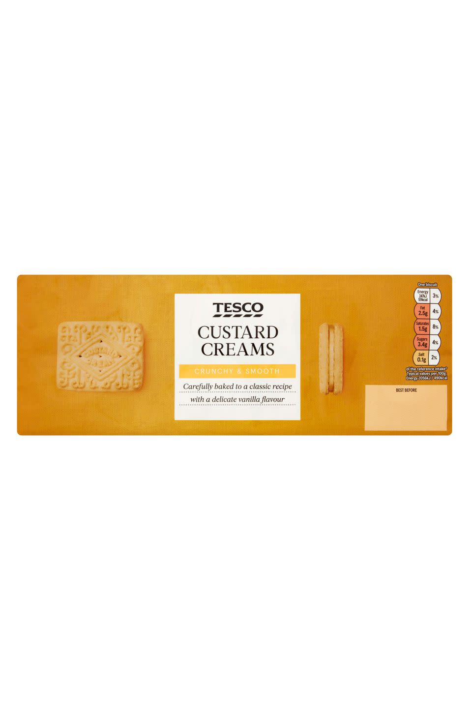 8) Tesco Custard Creams