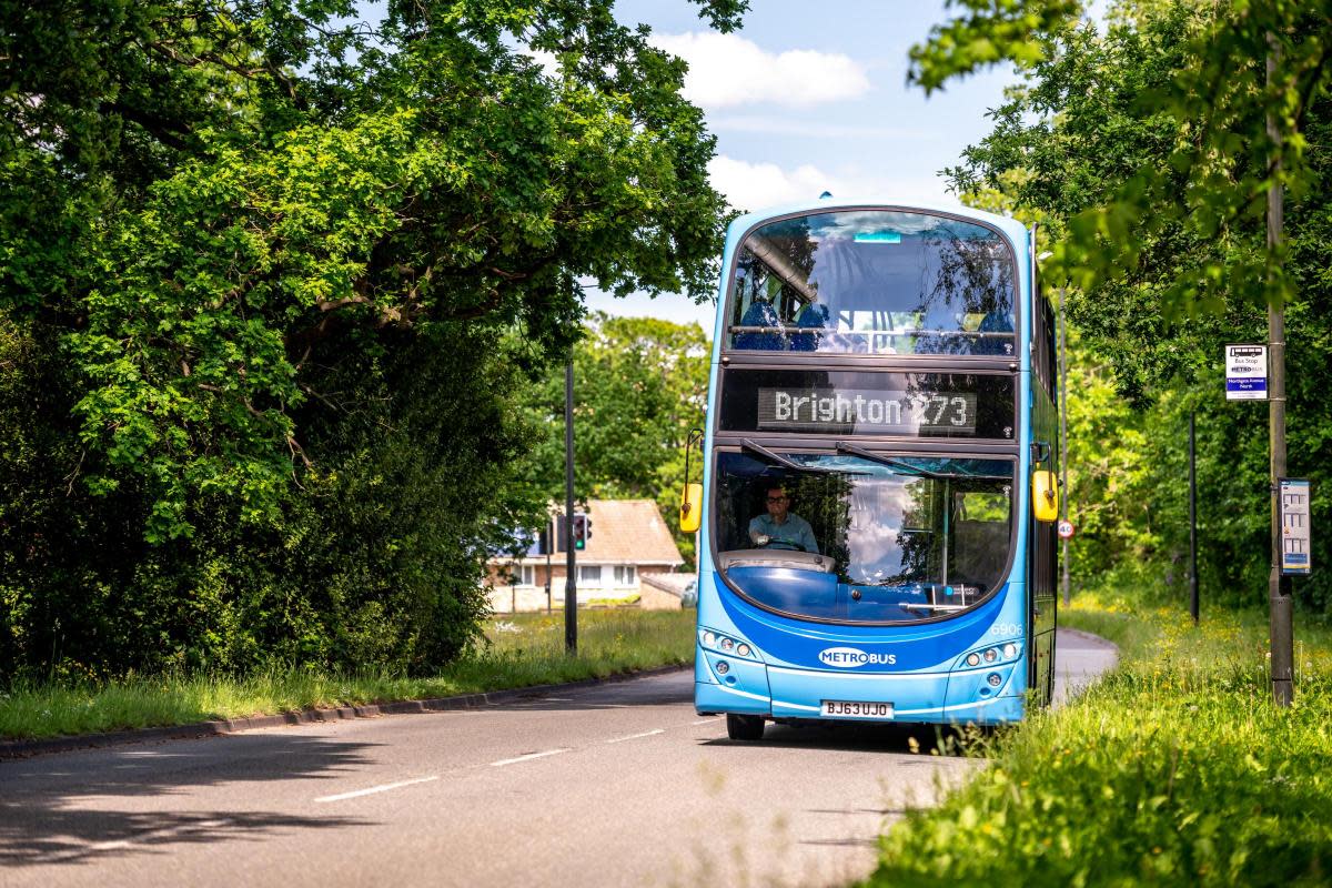 The bus running through Mid Sussex <i>(Image: Metrobus)</i>