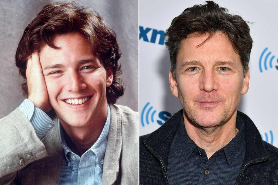 <p>Kobal/Shutterstock; Slaven Vlasic/Getty</p> Andrew McCarthy in the 1980s and now