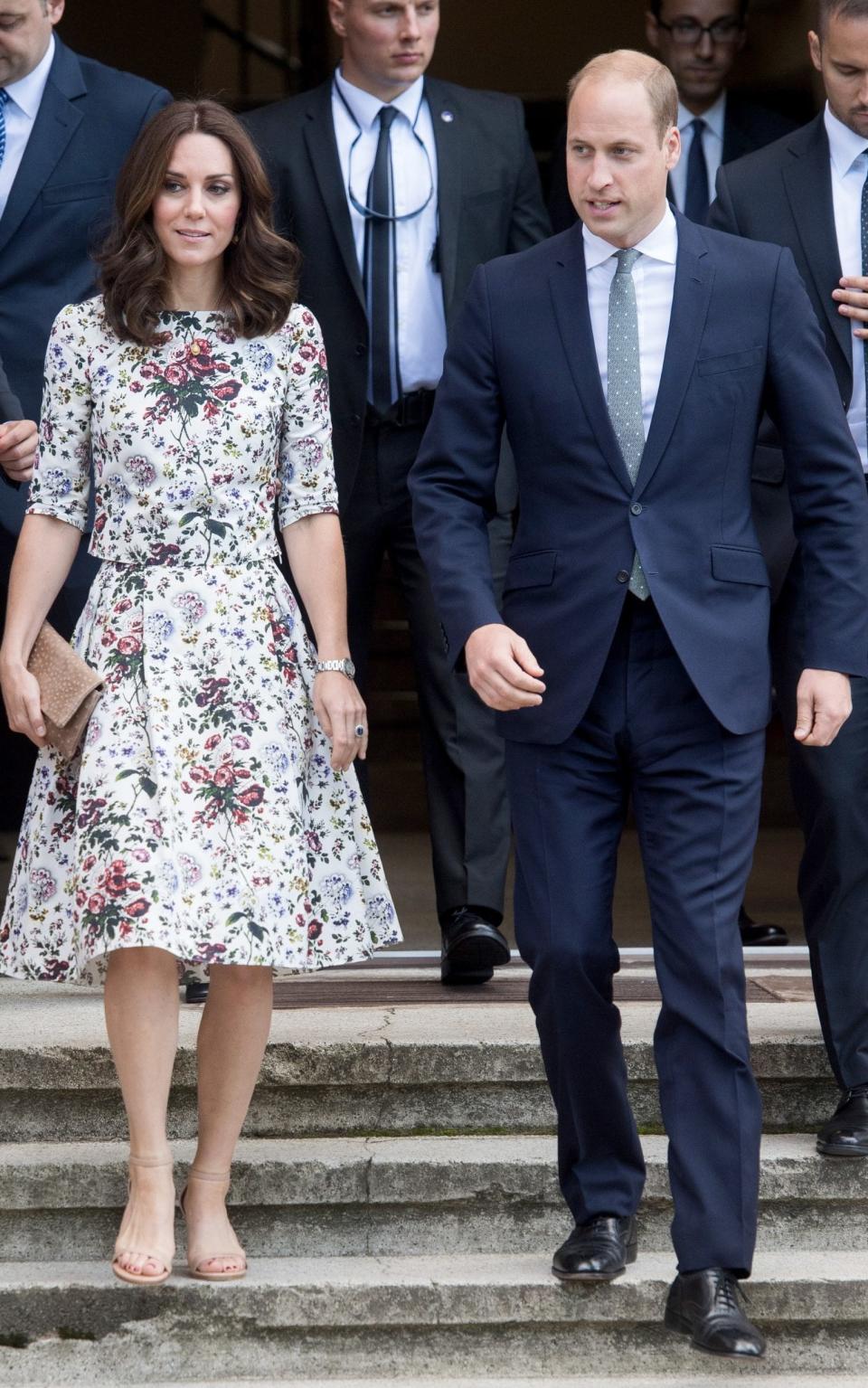 The Duke and Duchess of arrive at the museum of former German Nazi concentration camp Stutthof  - Credit: Samir Hussein/Wire Image