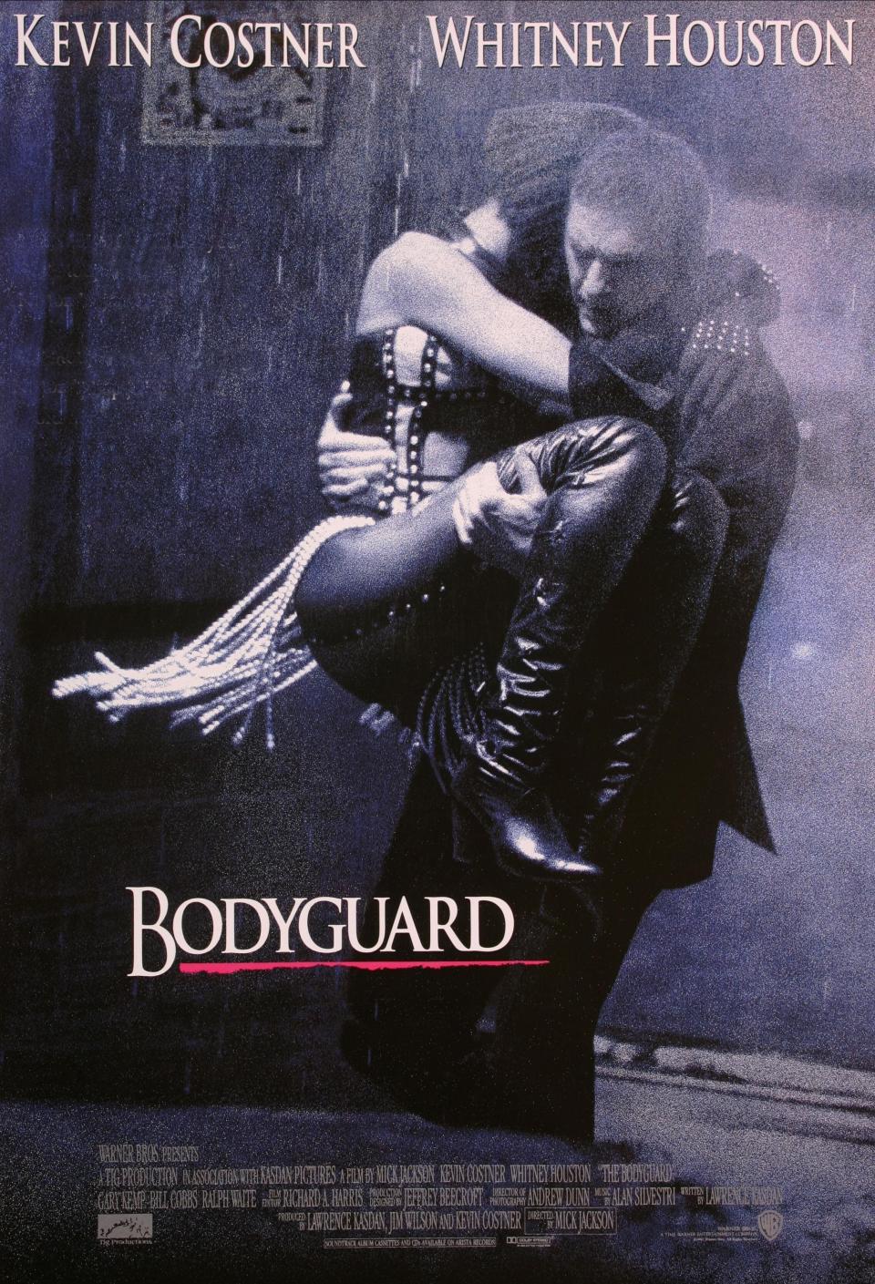 The poster for 1992&rsquo;s &ldquo;The Bodyguard&rdquo; starring Kevin Costner and Whitney Houston. (Photo: Alamy)