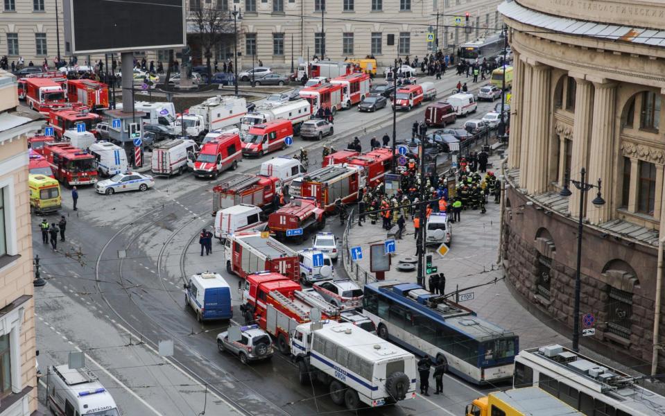 Metro terror scene - Credit: Anton Vaganov/TASS/Getty