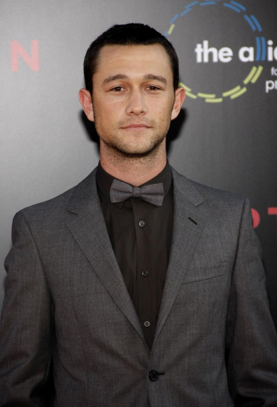 Joseph Gordon Levitt at the premiere of “Inception” in Los Angeles