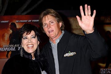 Bruce Jenner and wife Kris at the LA premiere of Touchstone's National Treasure