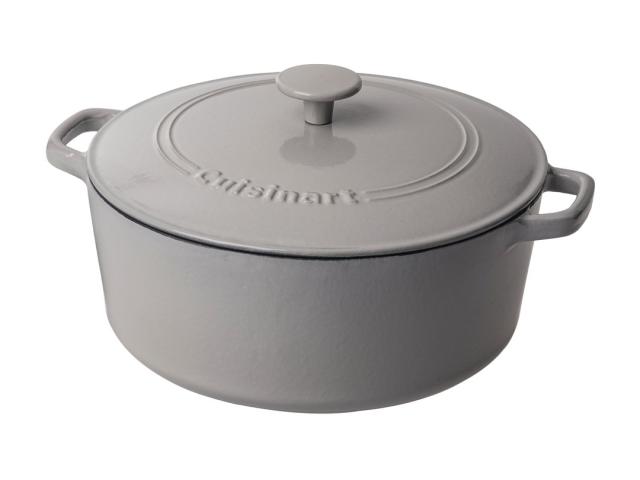 Cuisinart Casserole Cast Iron, Light Blue, 7 quart