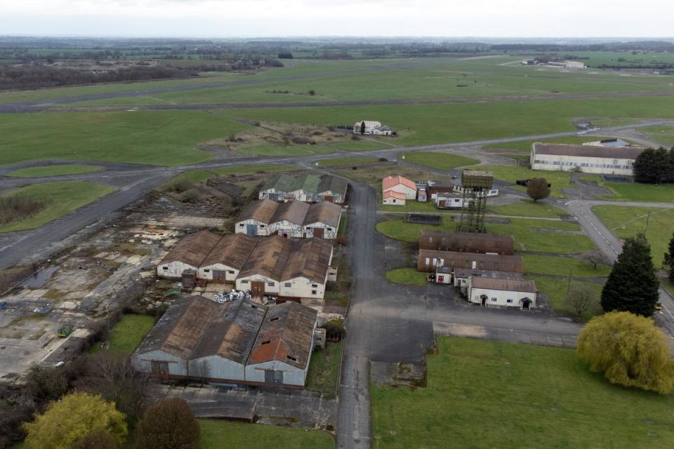 An aerial view of RAF Wethersfield in Essex (PA)