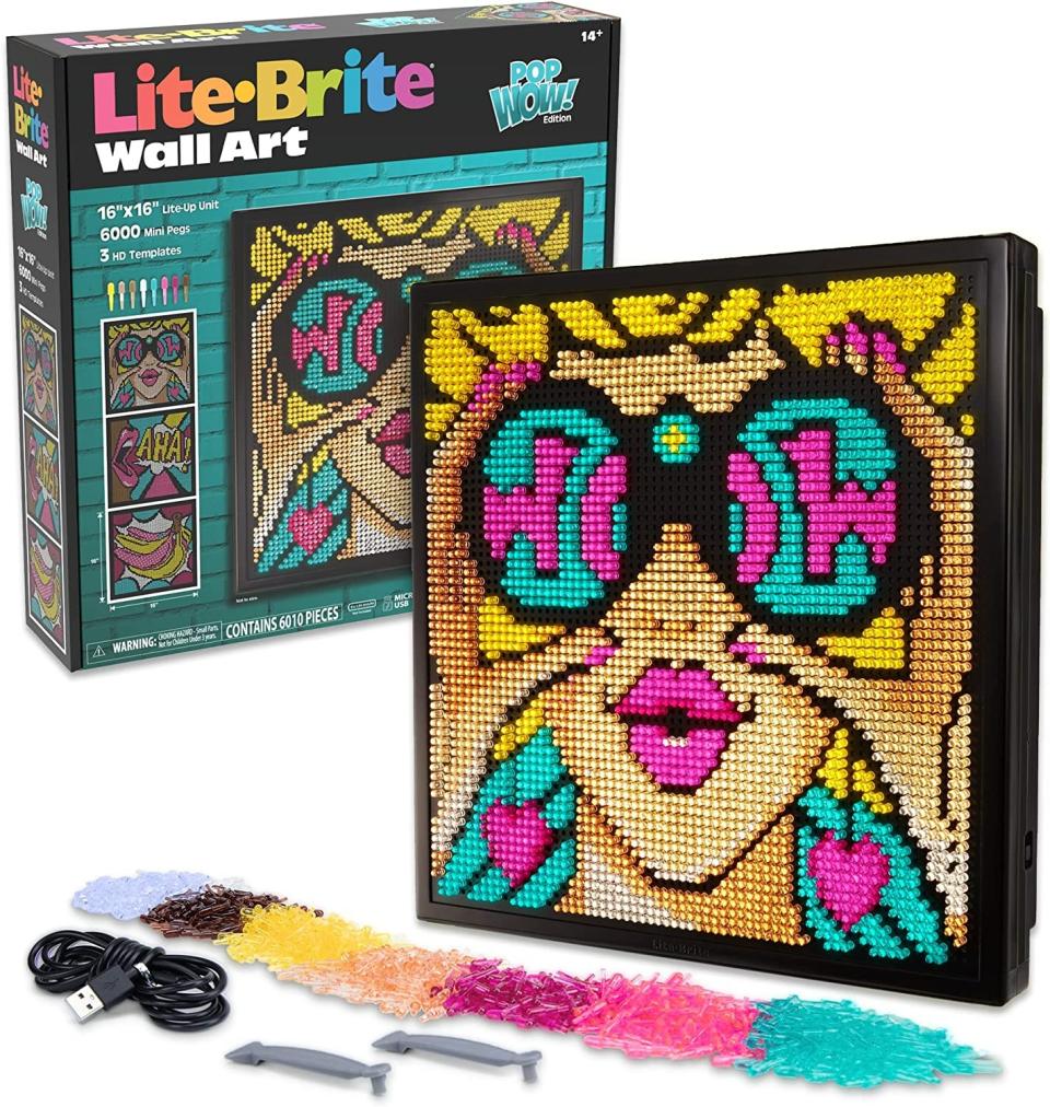 Lite Brite Wall Art POP Wow