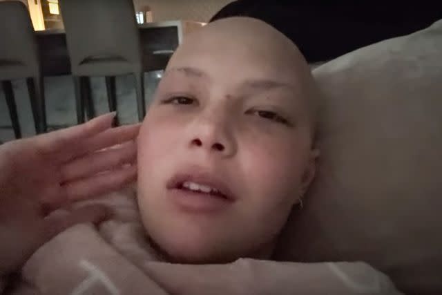 <p>Isabella Strahan/Youtube</p> Isabella Strahan is undergoing treatment for brain cancer.