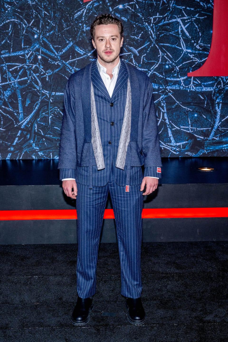 Joseph Quinn at the "Stranger Things" season four premiere on May 14, 2022.