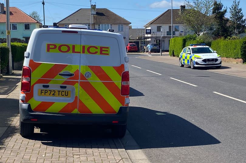 Heavy police presence in Sutcliffe Avenue