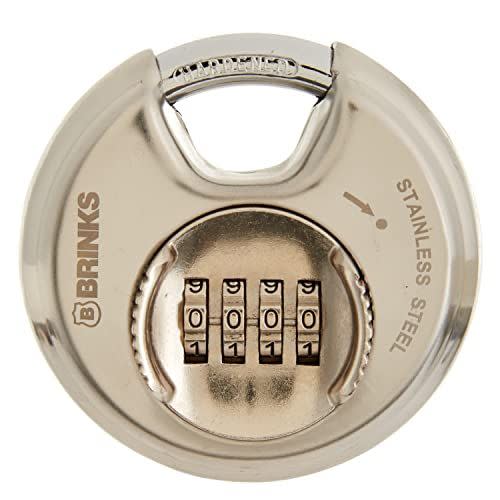 5) 173-80051 Stainless Steel Resettable Combination Discus Padlock