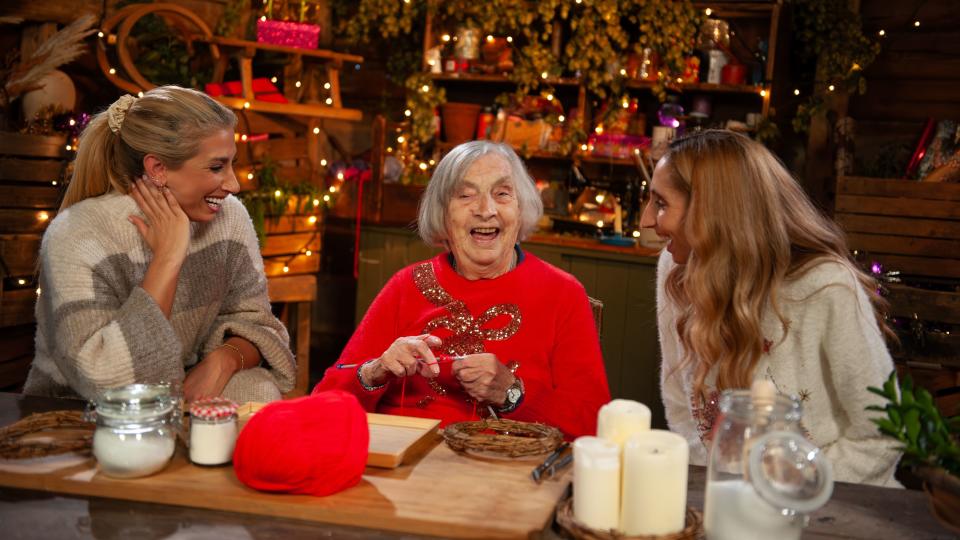 Stacey, grandmother Gwen and her sister Jemma Stacey Solomon's Crafty Christmas 2023