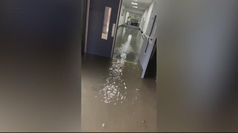 Flooding at Village Elementary School in Coronado (KSWB)