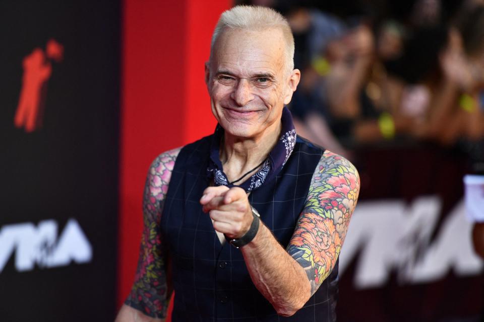 David Lee Roth arrives for the 2021 MTV Video Music Awards at Barclays Center in Brooklyn, New York, September 12, 2021.