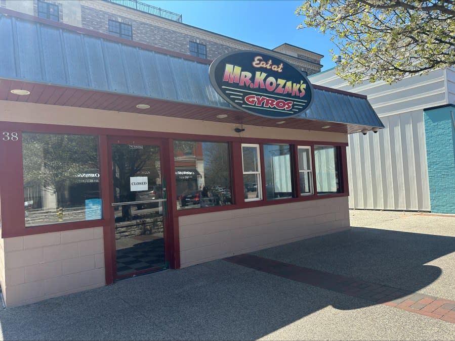 The former site of Mr. Kozak’s is under new ownership, expected to re-open as a fish restaurant in the near future. (April 25, 2024)
