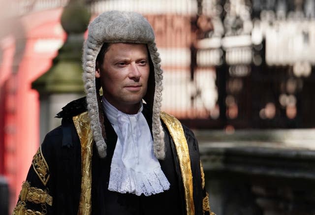 Justice Secretary Alex Chalk arrives at the Royal Courts of Justice, in central London, ahead of his swearing in ceremony as Lord Chancellor (Jordan Pettitt/PA)