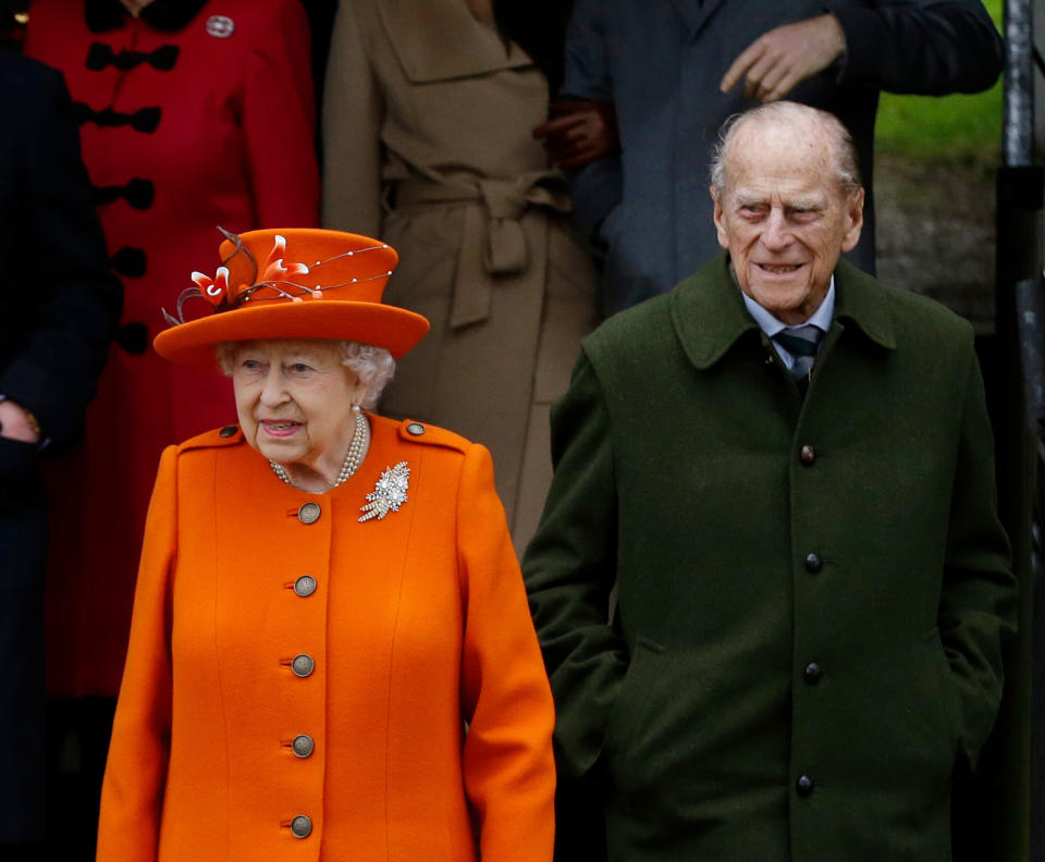 La reina Isabel II y Felipe de Edimburgo