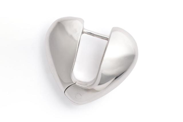 AMI Paris x Alan Crocetti Upside Down Hearts Ring - Silver