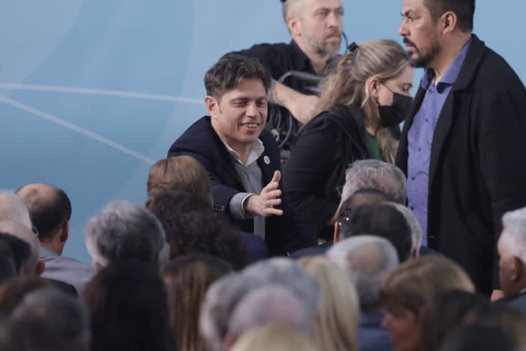 Axel Kicillof estuvo en la primera fila del acto de asunción de Sergio Massa como ministro de Economía